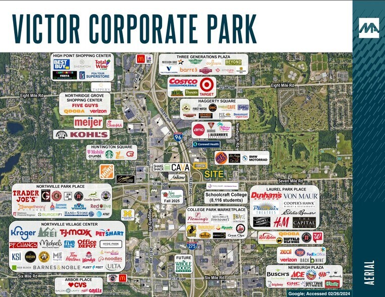 More Photos Of 19265 Victor Pky, Livonia Land For Lease