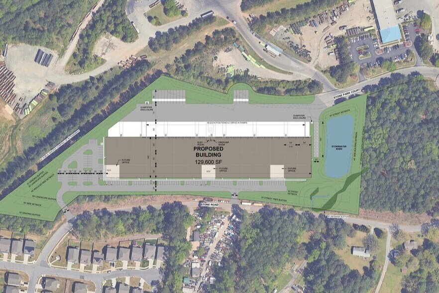 More Photos Of 1218 Stone Park Ct, Durham Industrial For Lease