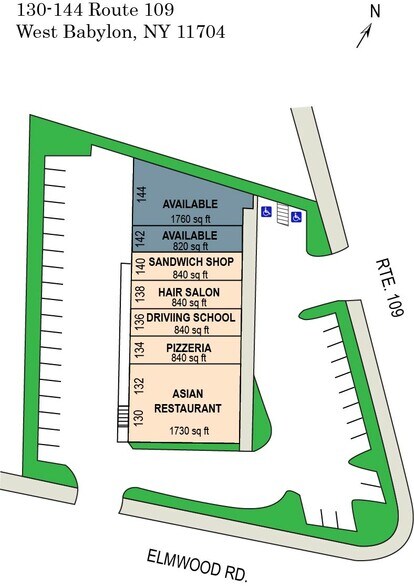 Primary Photo Of 130-144 Route 109, West Babylon General Retail For Lease