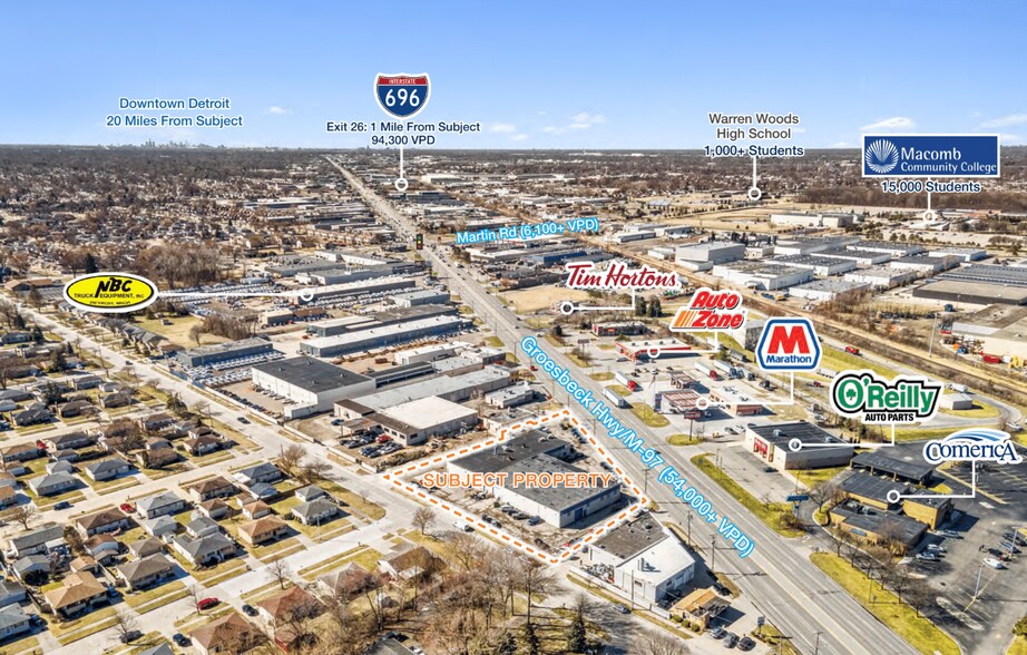 More Photos Of 28460 Groesbeck Hwy, Roseville Warehouse For Sale