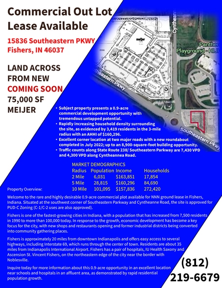 More Photos Of 15836 Southeastern Pky, Fishers Land For Sale