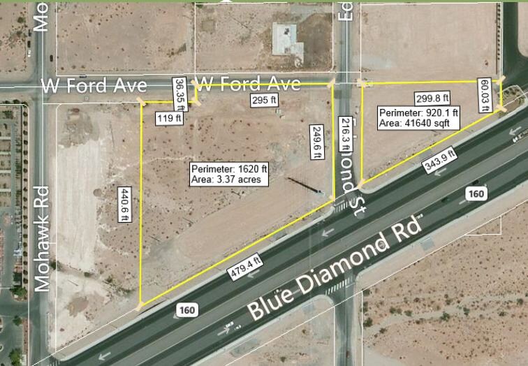 More Photos Of SW Blue Diamond Rd Rd @ Edmond Street, Las Vegas Land For Lease