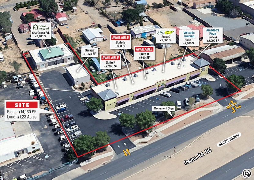 More Photos Of 583-585 Osuna Rd, Albuquerque Freestanding For Sale