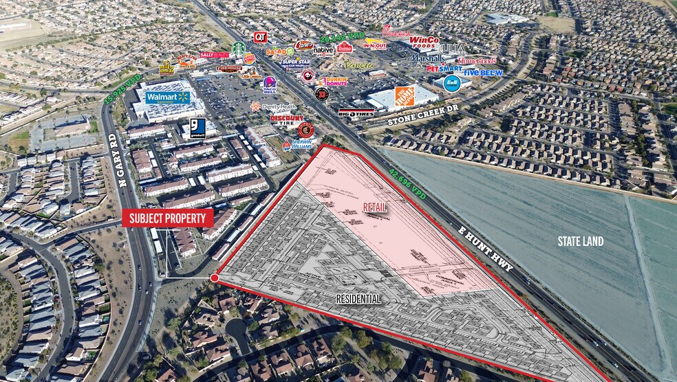 Primary Photo Of Hunt Highway and Stonecreek Dr, San Tan Valley Land For Lease