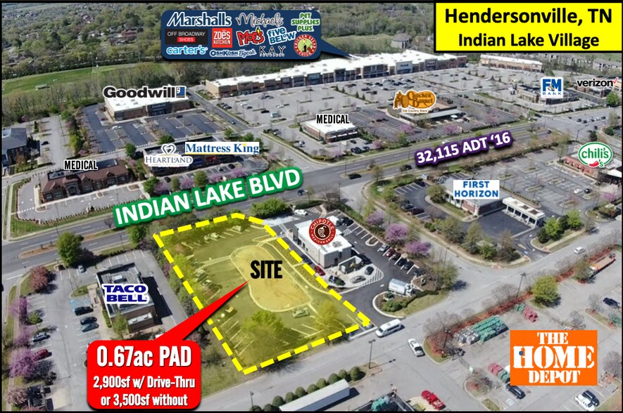 212 Indian Lake Blvd, Hendersonville, TN 37075 Land For Sale