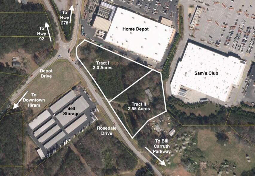 Primary Photo Of 331 Rosedale Dr, Hiram Land For Sale