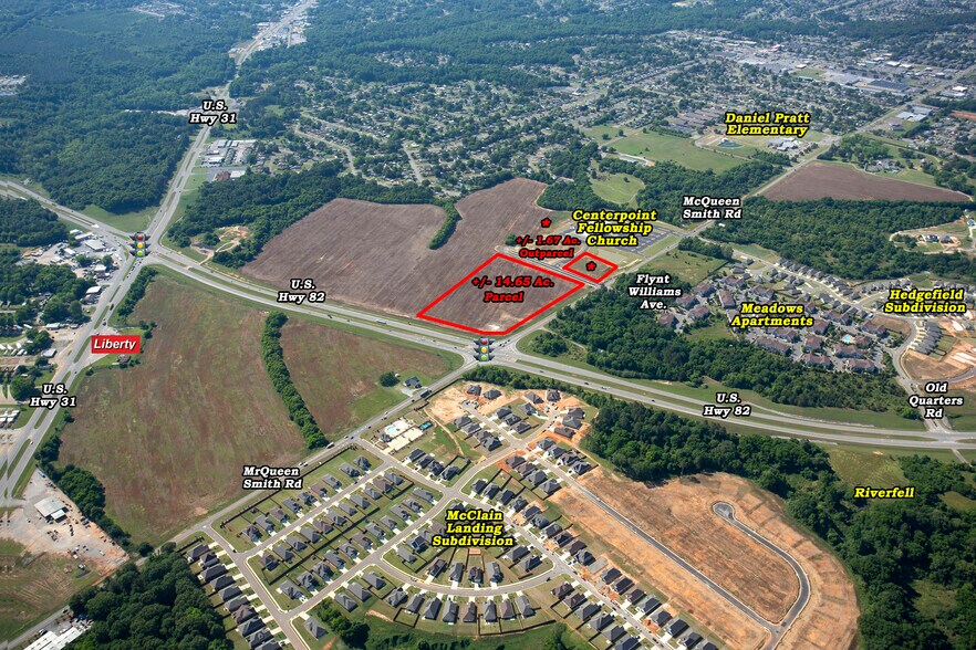 More Photos Of Highway 82 @ McQueen Smith Road, Prattville Land For Sale