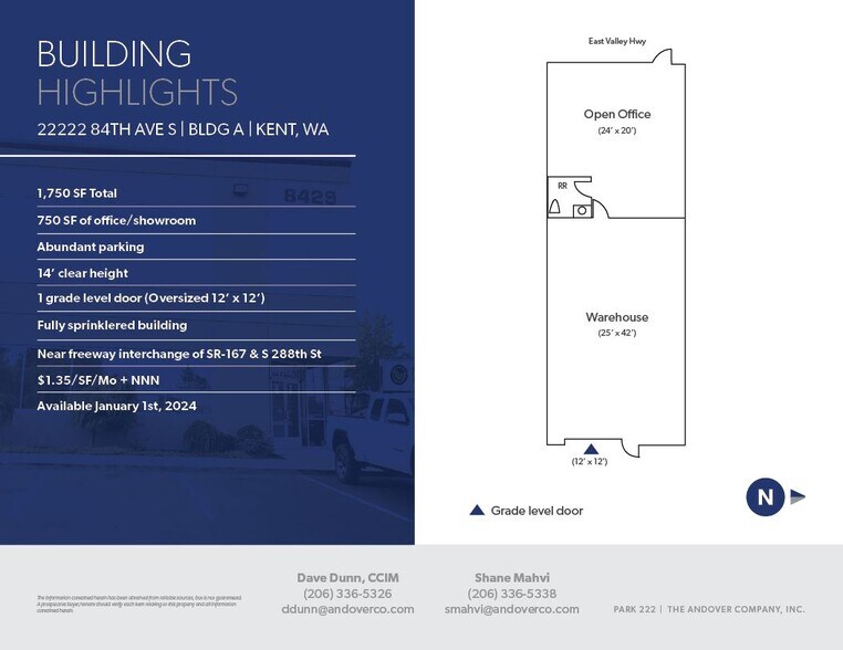 More Photos Of 22222 84th Ave S, Kent Warehouse For Lease