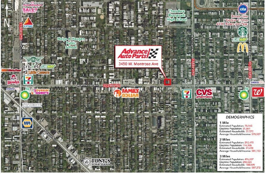 More Photos Of 3450 W Montrose Ave, Chicago Freestanding For Sale