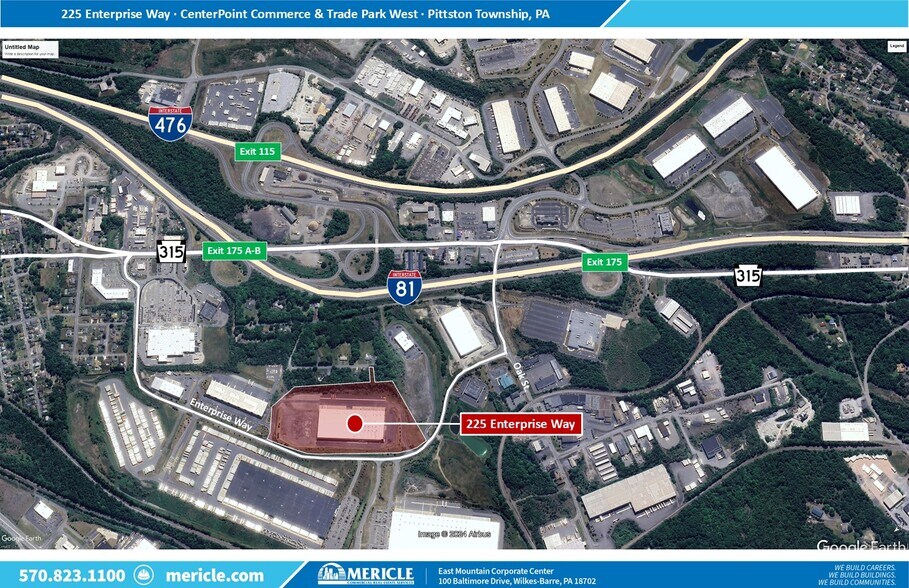 More Photos Of 225 Enterprise Way, Pittston Township Warehouse For Lease