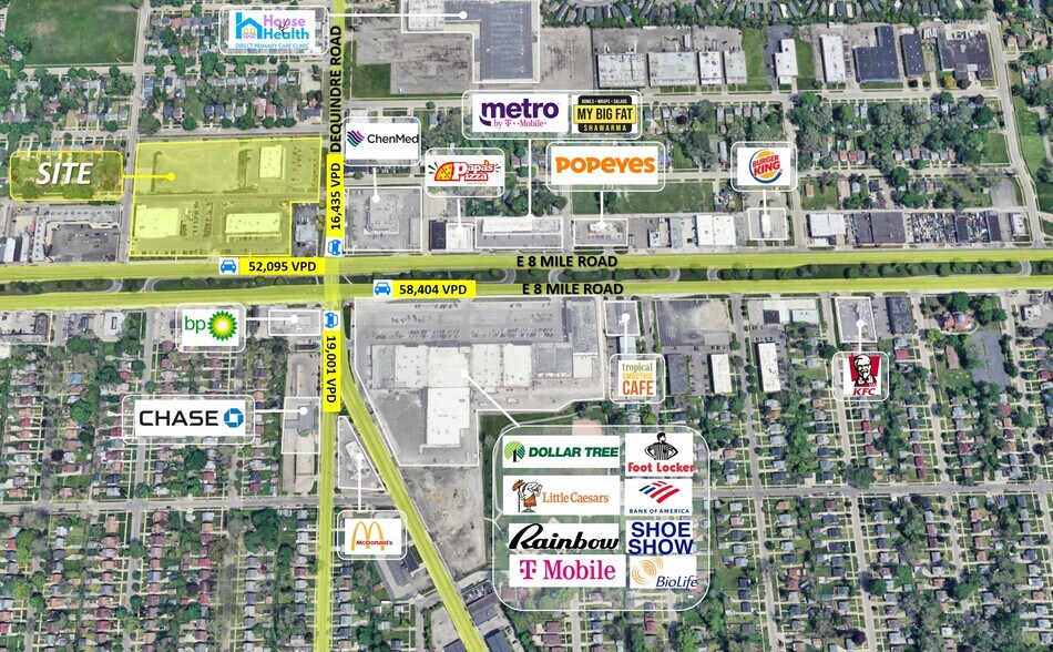 More Photos Of 8 Mile Rd @ Dequindre Rd, Hazel Park Land For Lease