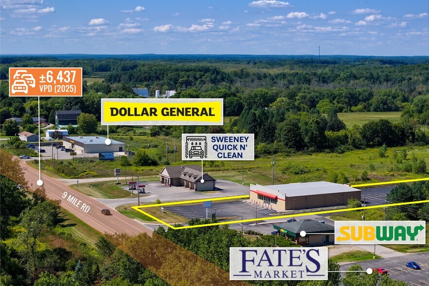 More Photos Of 2646 9 Mile Rd, Remus Freestanding For Lease