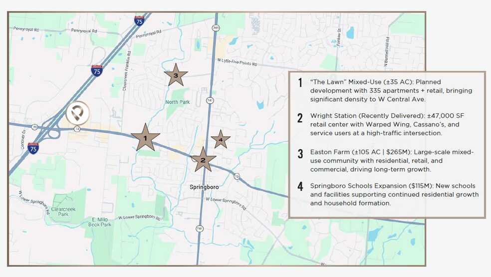 More Photos Of 0 W Central Ave, Springboro Land For Lease