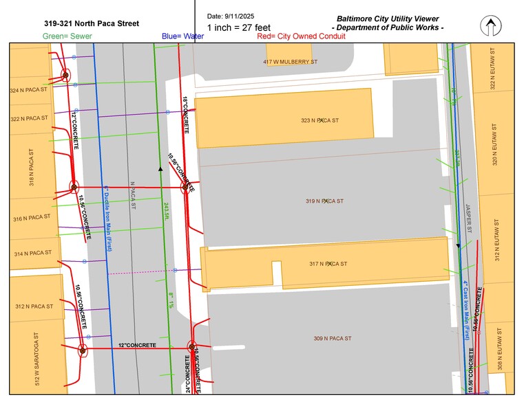 More Photos Of 319 N Paca St, Baltimore Land For Sale