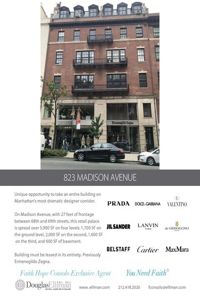 More Photos Of 823-825 Madison Ave, New York General Retail For Lease
