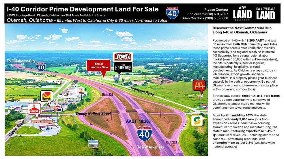 More Photos Of 700 W Frontage Rd, Okemah Land For Sale