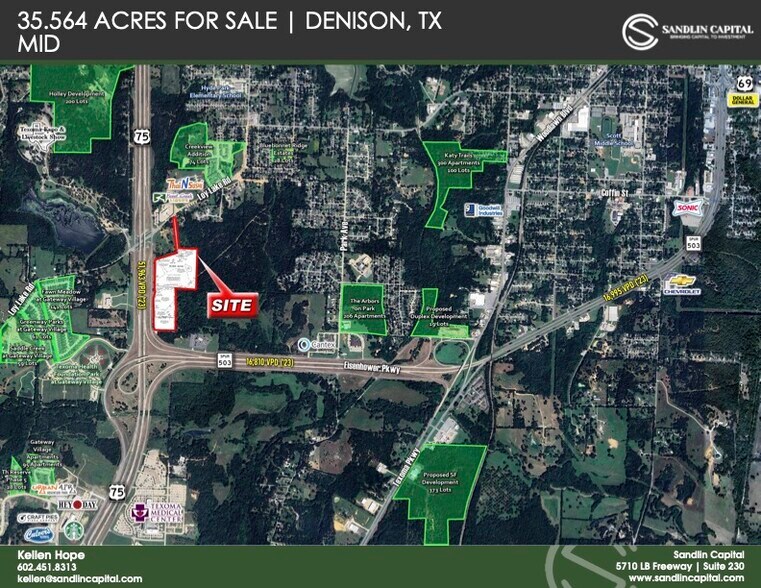 More Photos Of NEQ Eisenhower Parkway & US 75, Denison Land For Sale