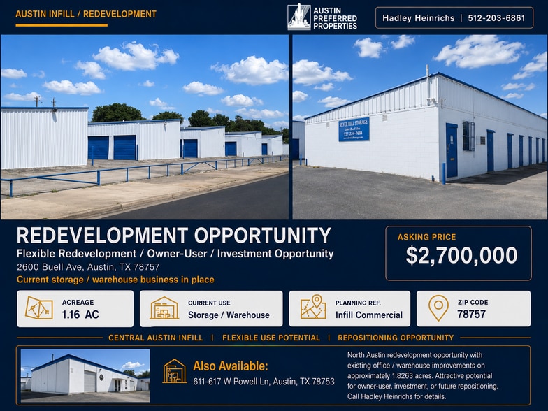 Primary Photo Of 2600 Buell Ave, Austin Self Storage For Sale