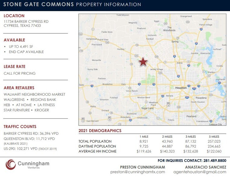 More Photos Of 11734 Barker Cypress Rd, Cypress Unknown For Sale