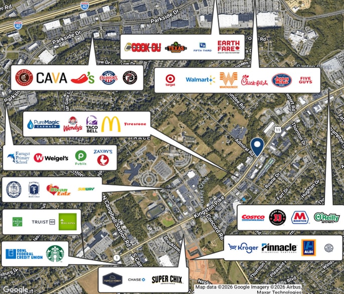 More Photos Of 11011 Kingston Pike, Farragut General Retail For Lease