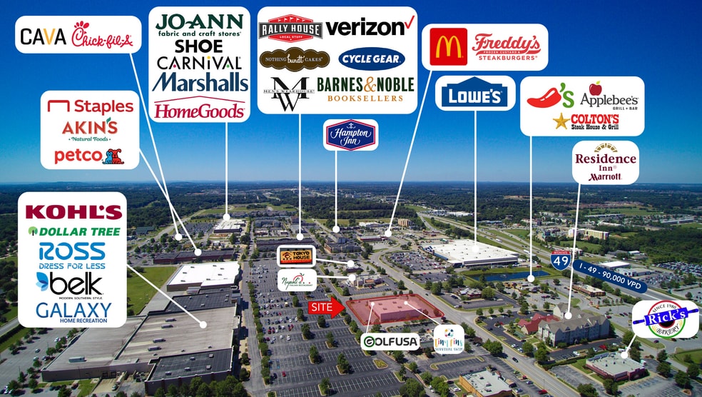 More Photos Of 529 46th St, Rogers Freestanding For Lease