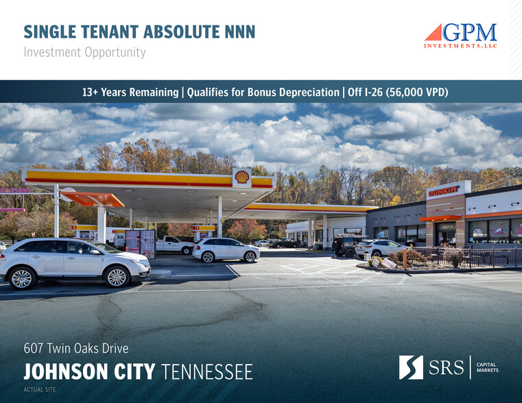 Primary Photo Of 607 Twin Oaks Dr, Johnson City Service Station For Sale