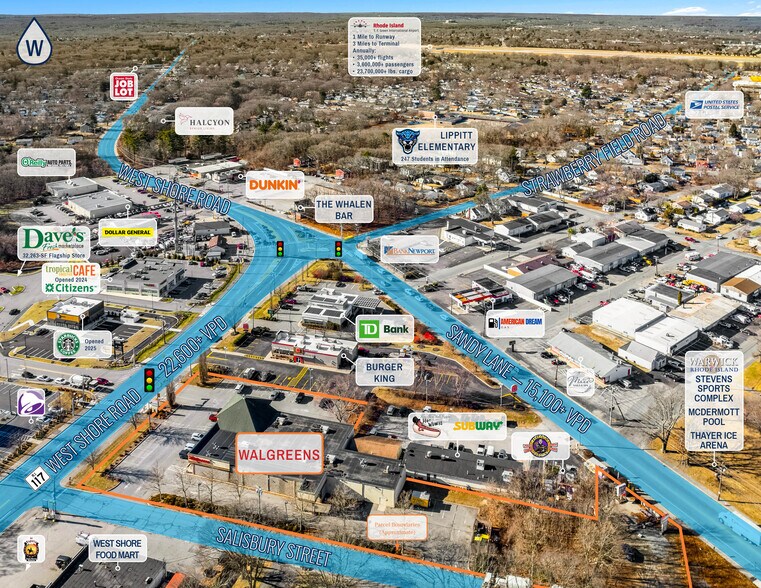 More Photos Of 2595 W Shore Rd, Warwick Freestanding For Lease