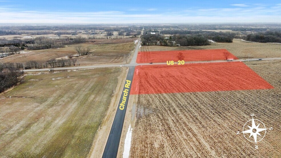 More Photos Of Church Rd & US 20 Hwy, Marengo Land For Sale