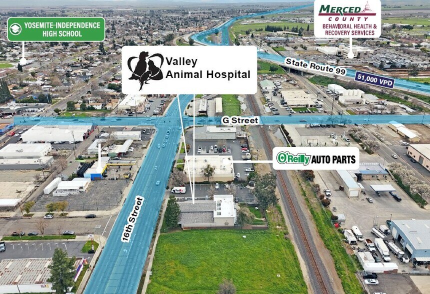 More Photos Of 58 W 16th St, Merced Veterinarian Kennel For Sale