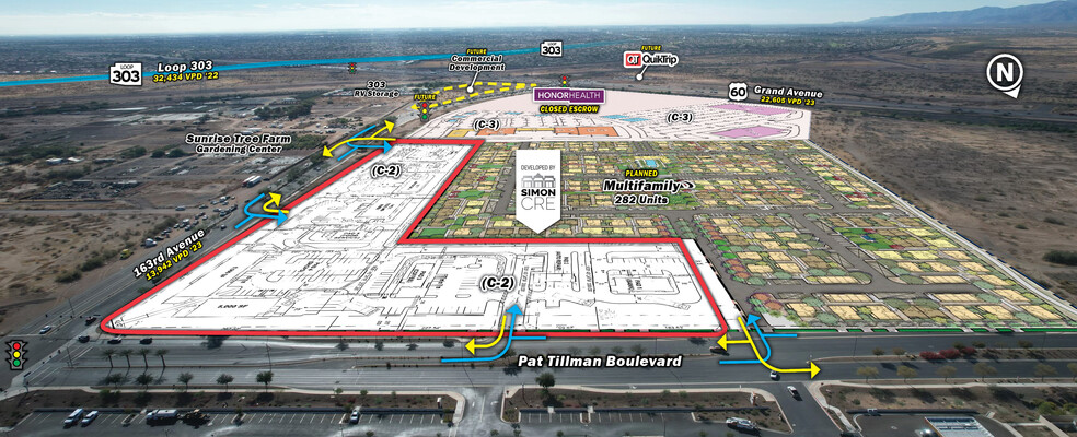 Primary Photo Of SWC Pat Tillman & 163rd Ave, Surprise Land For Lease