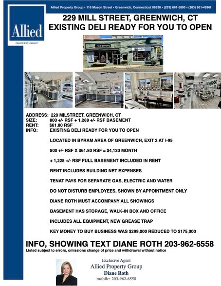 More Photos Of 229 Mill St, Greenwich General Retail For Sale