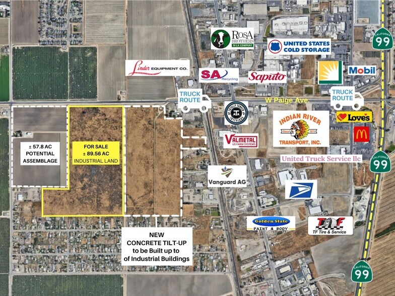 Primary Photo Of Paige Ave, Tulare Land For Sale