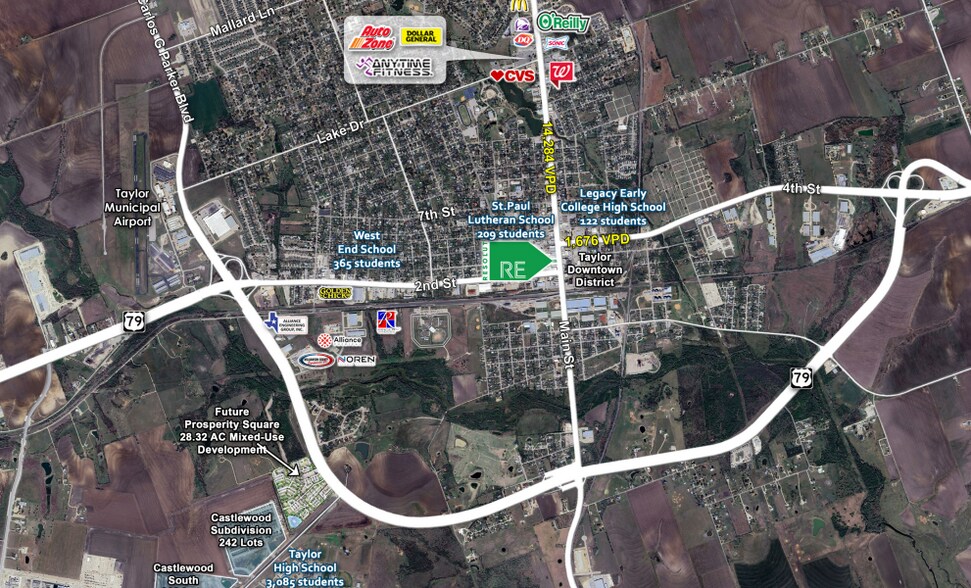 More Photos Of 219-221 N Main St, Taylor Storefront Retail Office For Lease