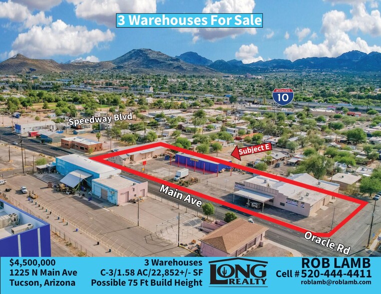 Primary Photo Of 1225 N Main Ave, Tucson Warehouse For Sale