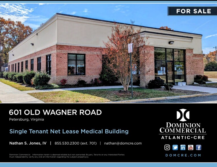 Primary Photo Of 601 Old Wagner Rd, Petersburg Office For Sale