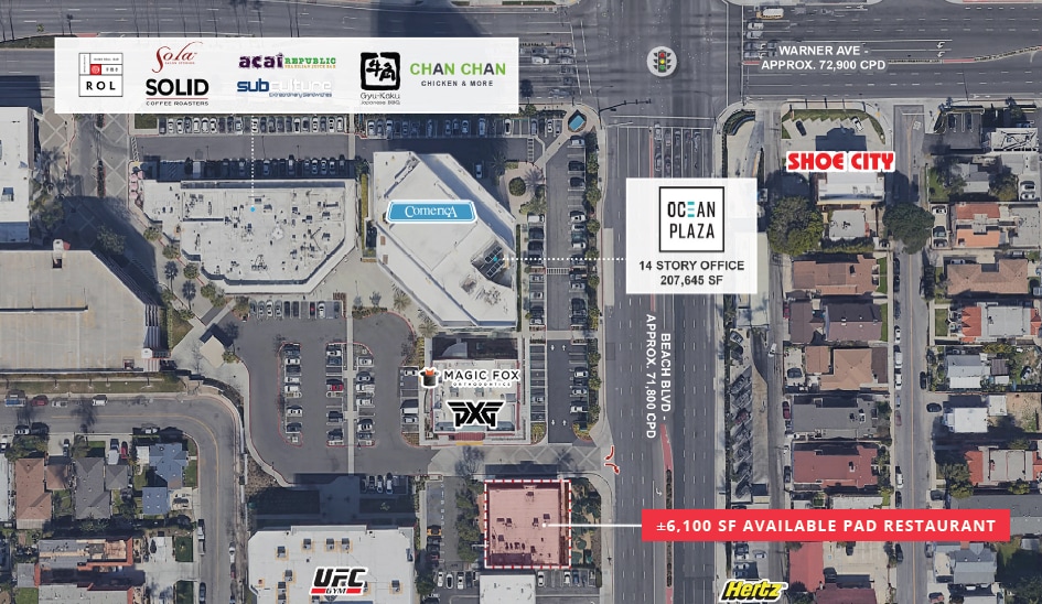 More Photos Of 17071 Beach Blvd, Huntington Beach Restaurant For Lease