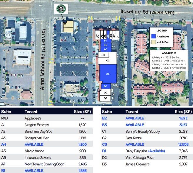 More Photos Of 2035 S Alma School Rd, Mesa Storefront For Lease