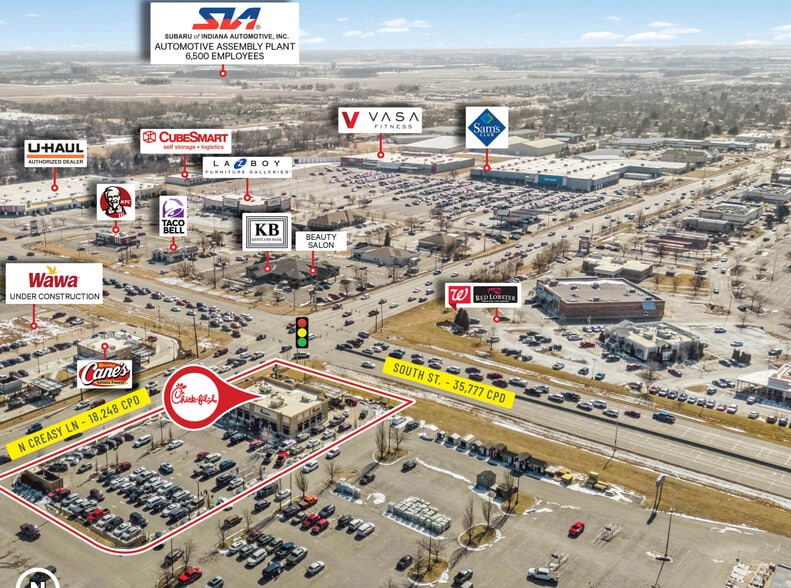 More Photos Of 50 N Creasy Ln, Lafayette General Retail For Sale