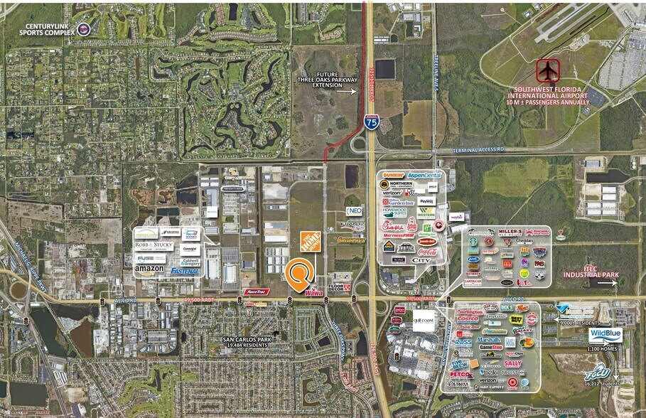 More Photos Of 16991 Three Oaks Market Place, Fort Myers Land For Lease