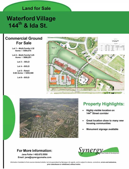 Primary Photo Of 144th & Ida St @ Ida Street, Omaha Land For Sale