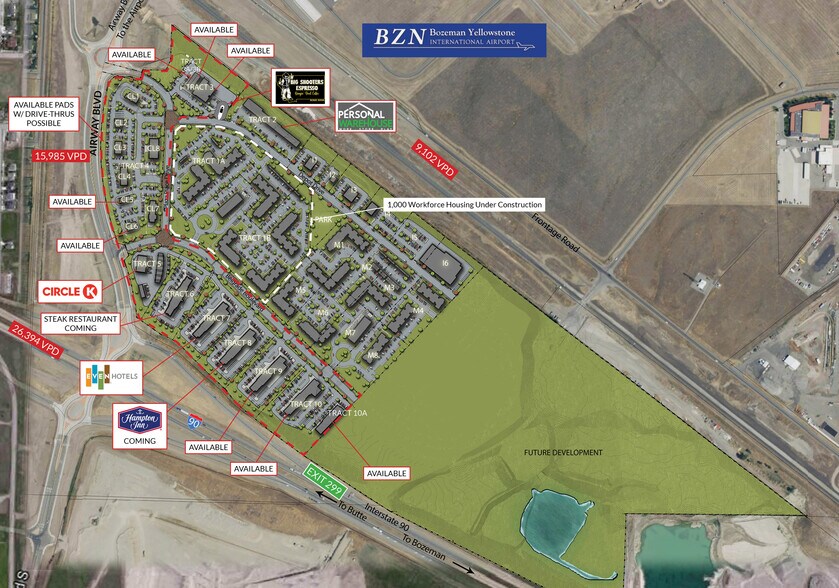 More Photos Of Airport Boulevard & Frontage Rd, Belgrade Land For Lease