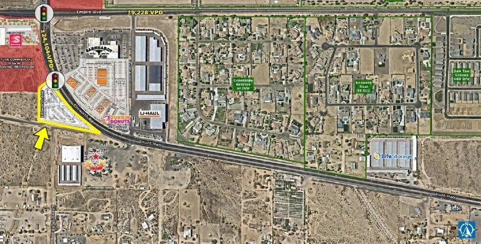 Primary Photo Of ELLSWORTH RD & HUNT HIGHWAY, Queen Creek Land For Lease