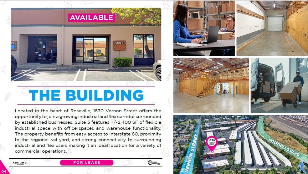 More Photos Of 1830 Vernon Street, Roseville Warehouse For Lease