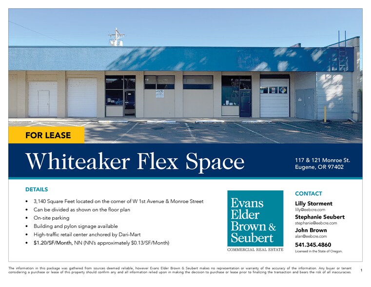 More Photos Of 121 Monroe St, Eugene Convenience Store For Lease