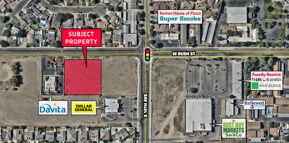 Primary Photo Of SEC Bush Street & 19th ave, Lemoore Land For Sale