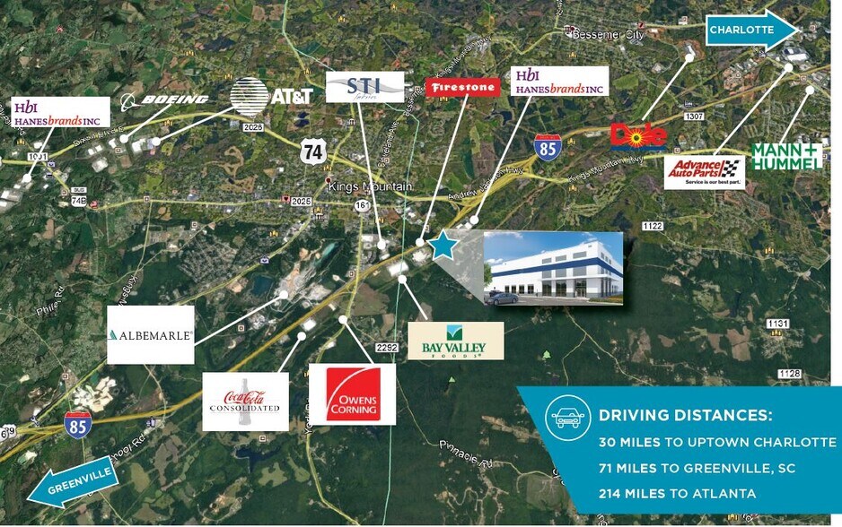 More Photos Of 330 Woodlake Pky, Kings Mountain Distribution For Lease