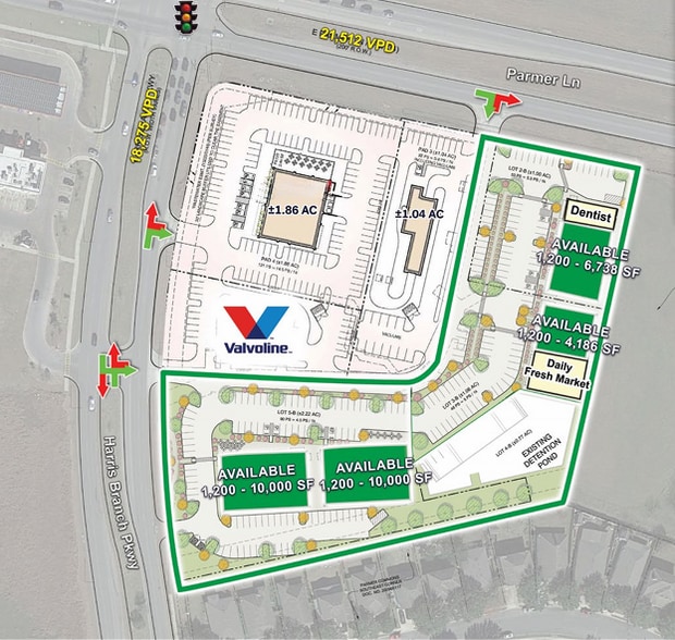 More Photos Of SEC of Parmer & Harris Branch, Manor General Retail For Lease