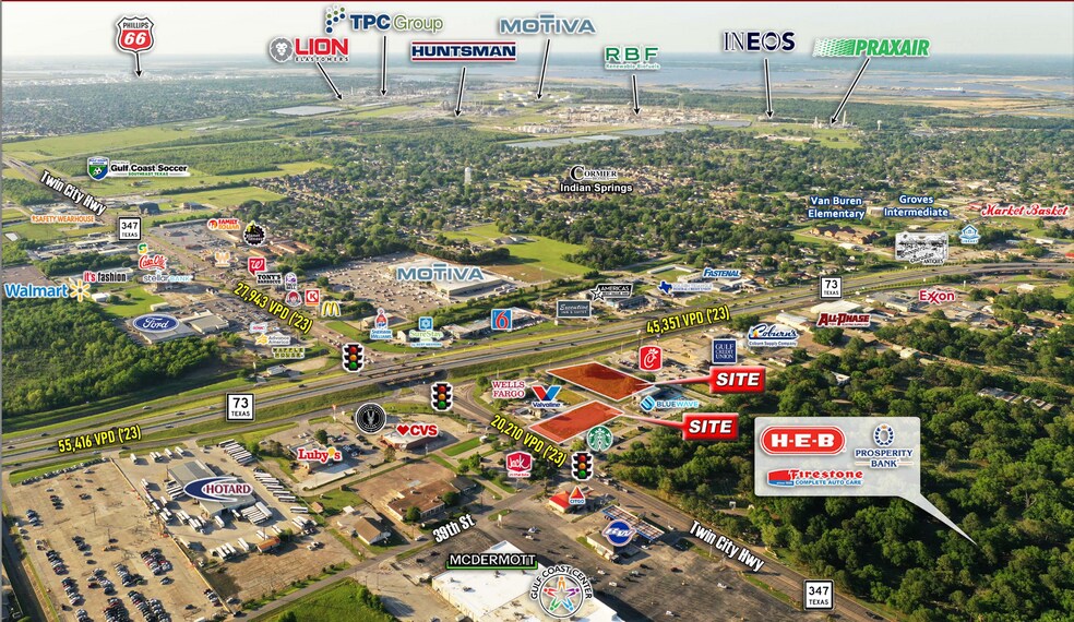 More Photos Of Highway 73 @ Twin City Highway, Groves Land For Lease