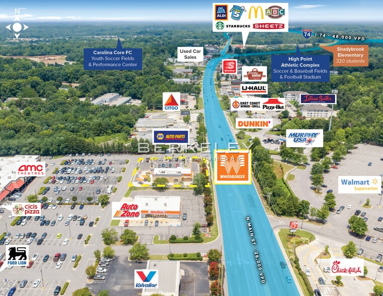 More Photos Of 2713 N Main St, High Point Fast Food For Sale