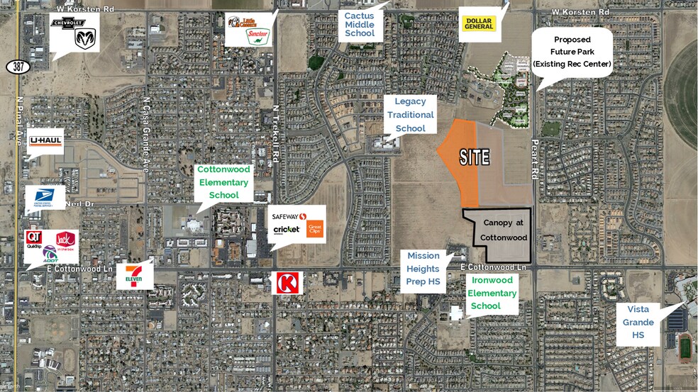 More Photos Of Cottonwood Ln & Peart Rd, Casa Grande Land For Sale